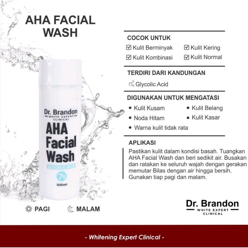 Dr. Brandon AHA Facial Wash 100ml