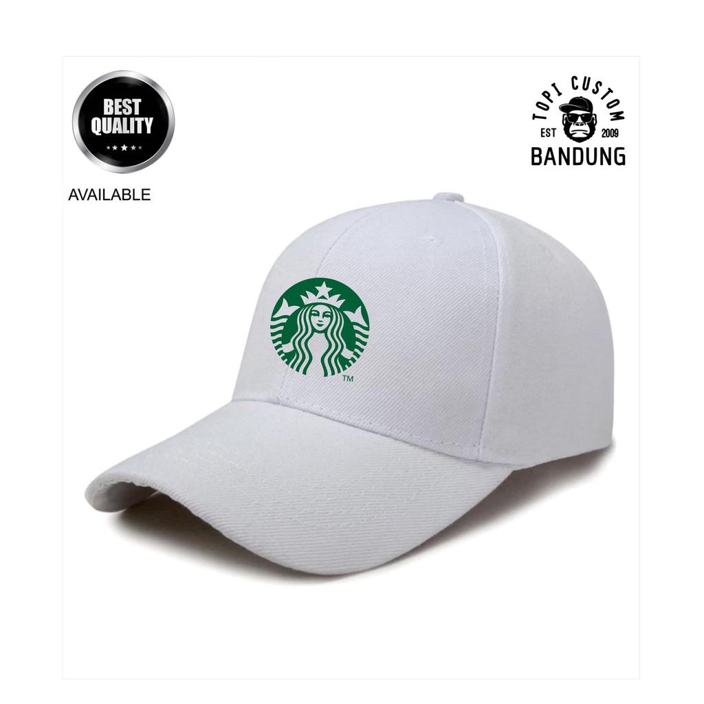 Topi Baseball  STARBUCK Pria Wanita Topi Jaring Jala STARBUCK Baseball Cap Bisa Tulis Nama Bisa COD Gratis Masker Original High Premium Quality