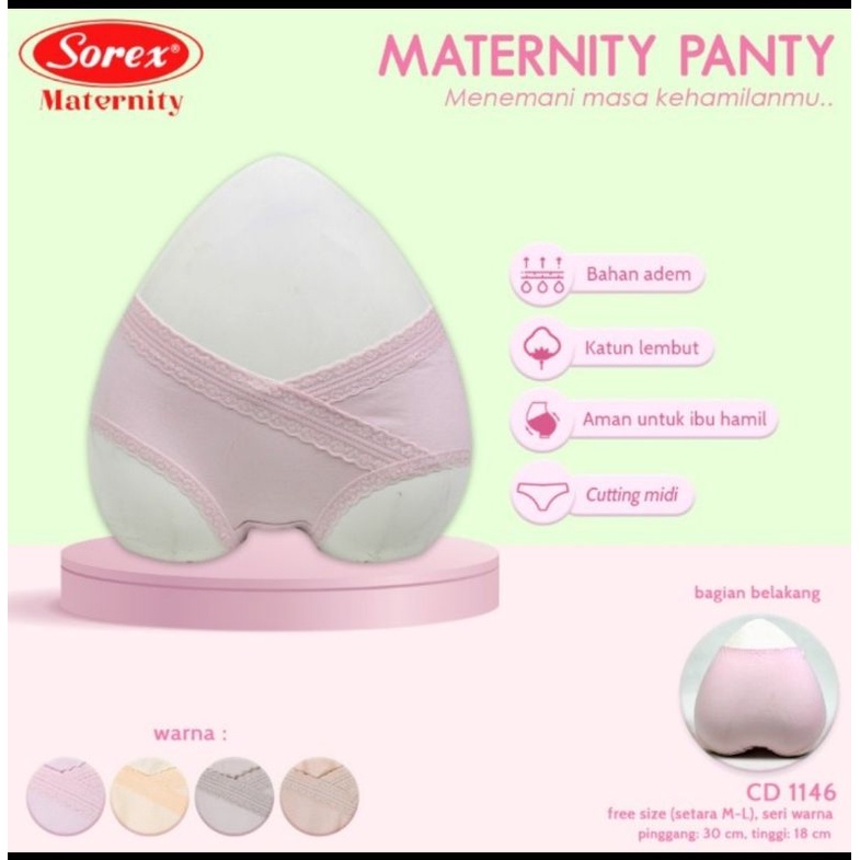 Celana dalam ibu hamil Sorex 1146 maternity panty