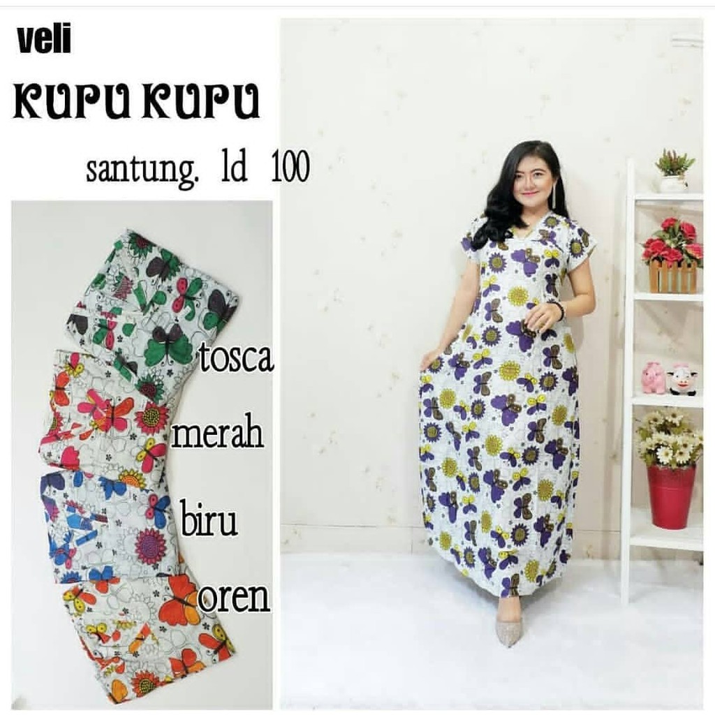 Daster Wanita Veli Panjang Kekinian Bahan Rayon Ld 100