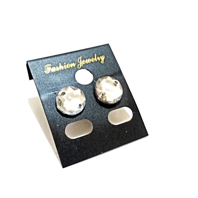 Paula Zircon Stud Earrings | Anting Tusuk Mata Berlian Sintetis Blink Korean Earring Simple Studs