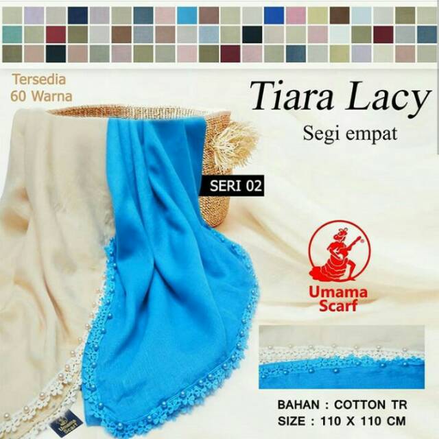 Segiempat Tiara Lacy Umama Scarf