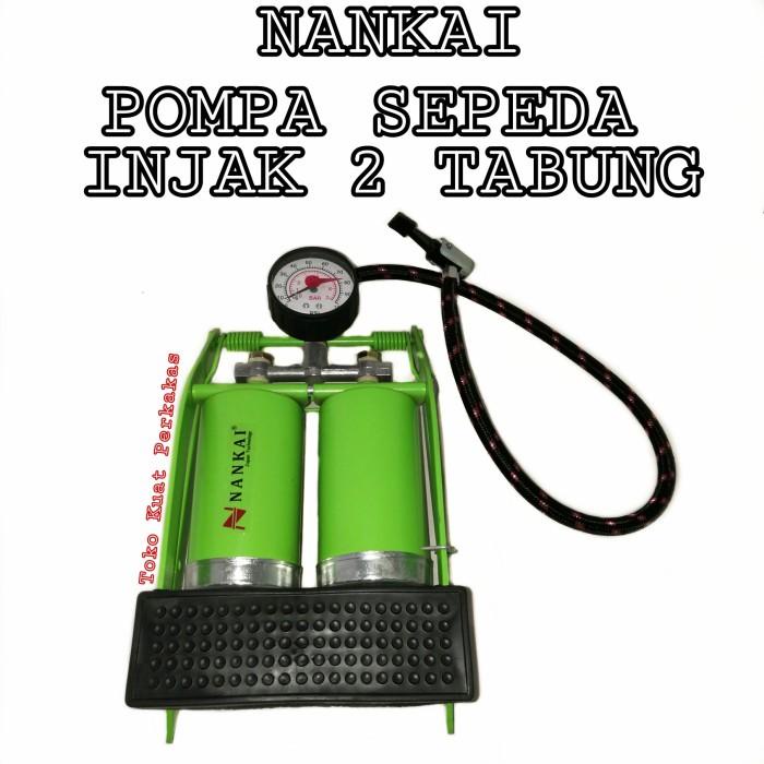 Pompa Pompa Sepeda Nankai Injak 2 Tabung