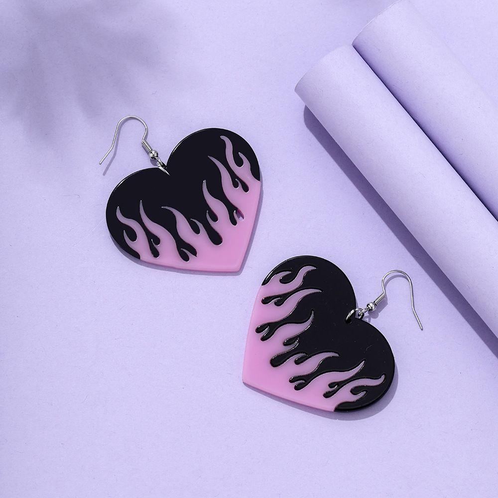 Lily Anting Punk Nyala Akrilik Warna-Warni Goth