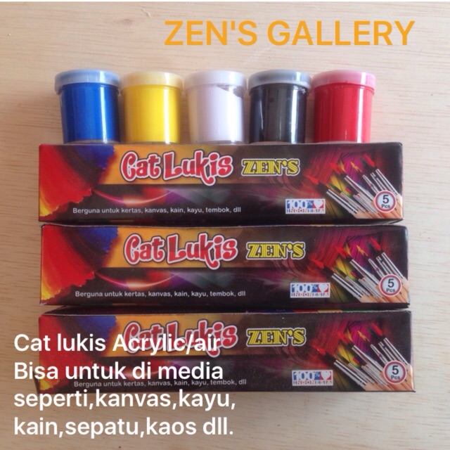 

Free Kuas...Cat lukis Kanvas /textile /Acrylic