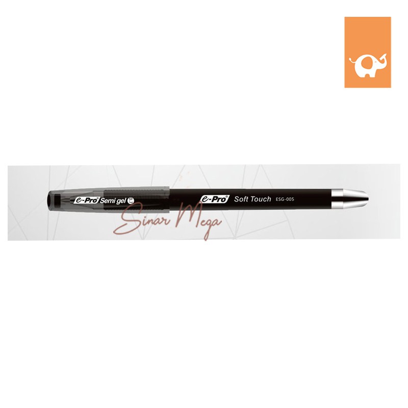 

E-Pro Pulpen Oil Base Gel 0.7mm ESG-05 Black Semi Gel/ Ballpoint Murah