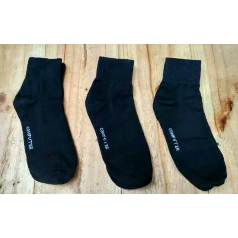 Kaos kaki hitam pendek Computer