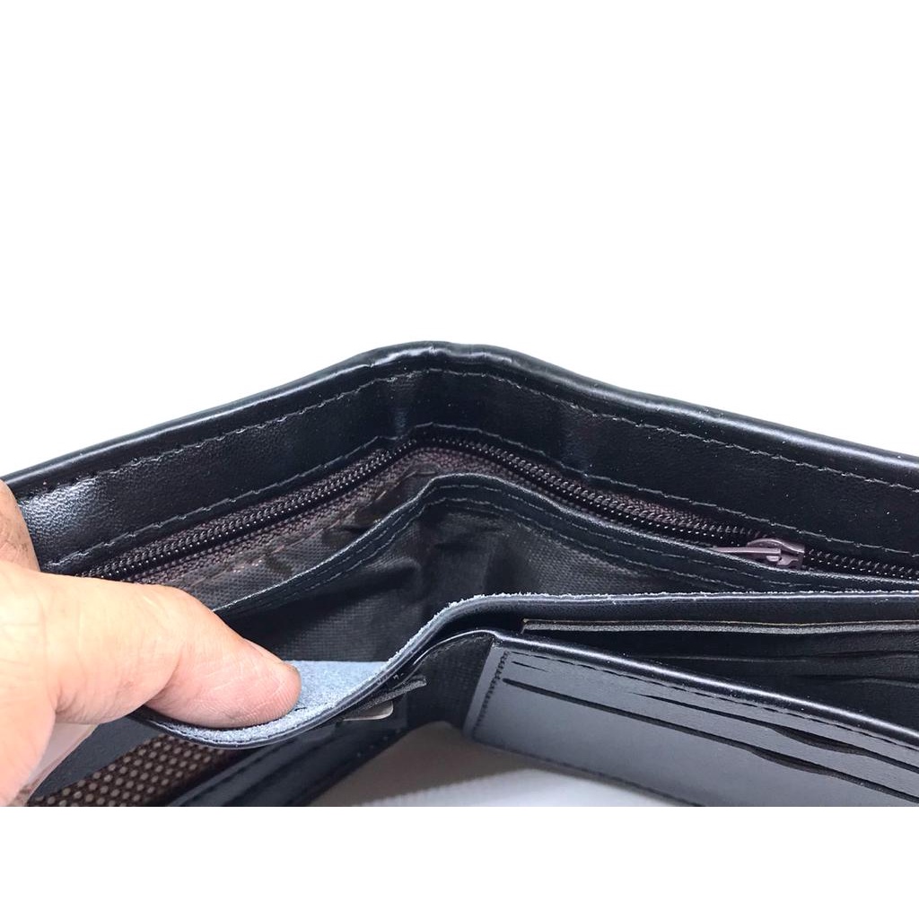 Dompet Pria Dompet Mini Murah Bahan PU Atau Sintetis Hitam