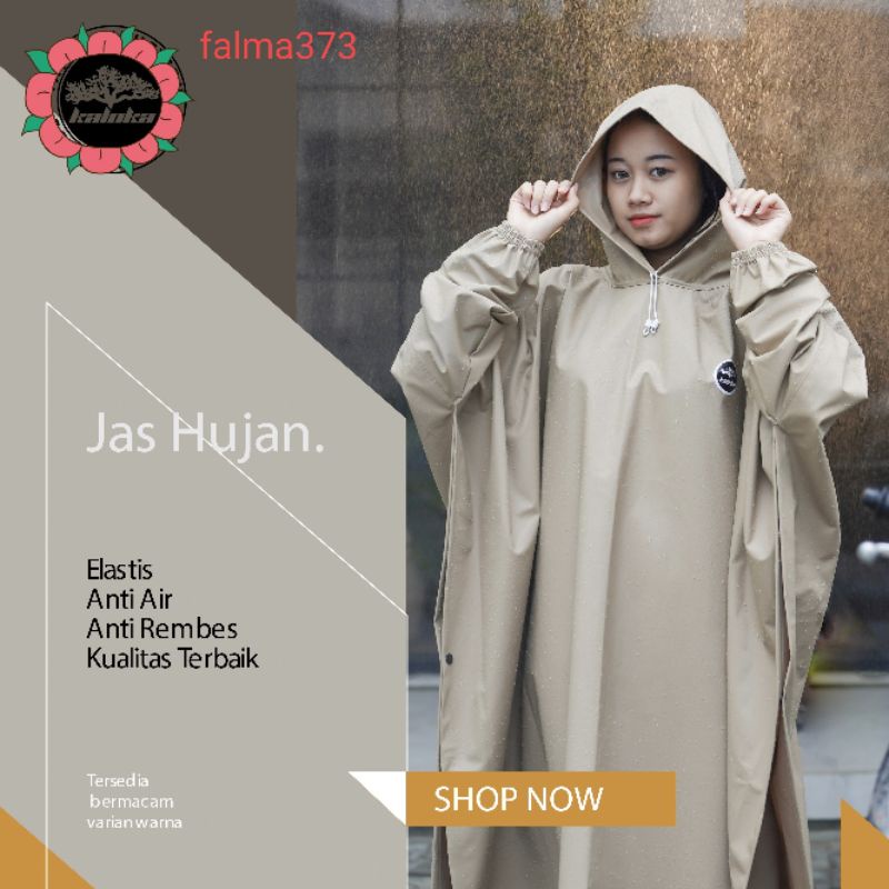 jas hujan ponco kelelawar lengan celana pria wanita by falma373