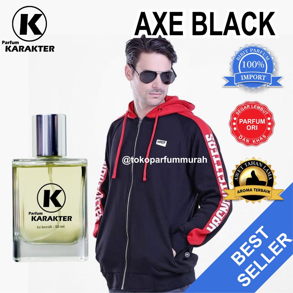 Bisa Cod | Parfum Cowok Axe Black  Bibit Parfum Import Wangi &amp; Tahan Lama  Kemasan 100ml