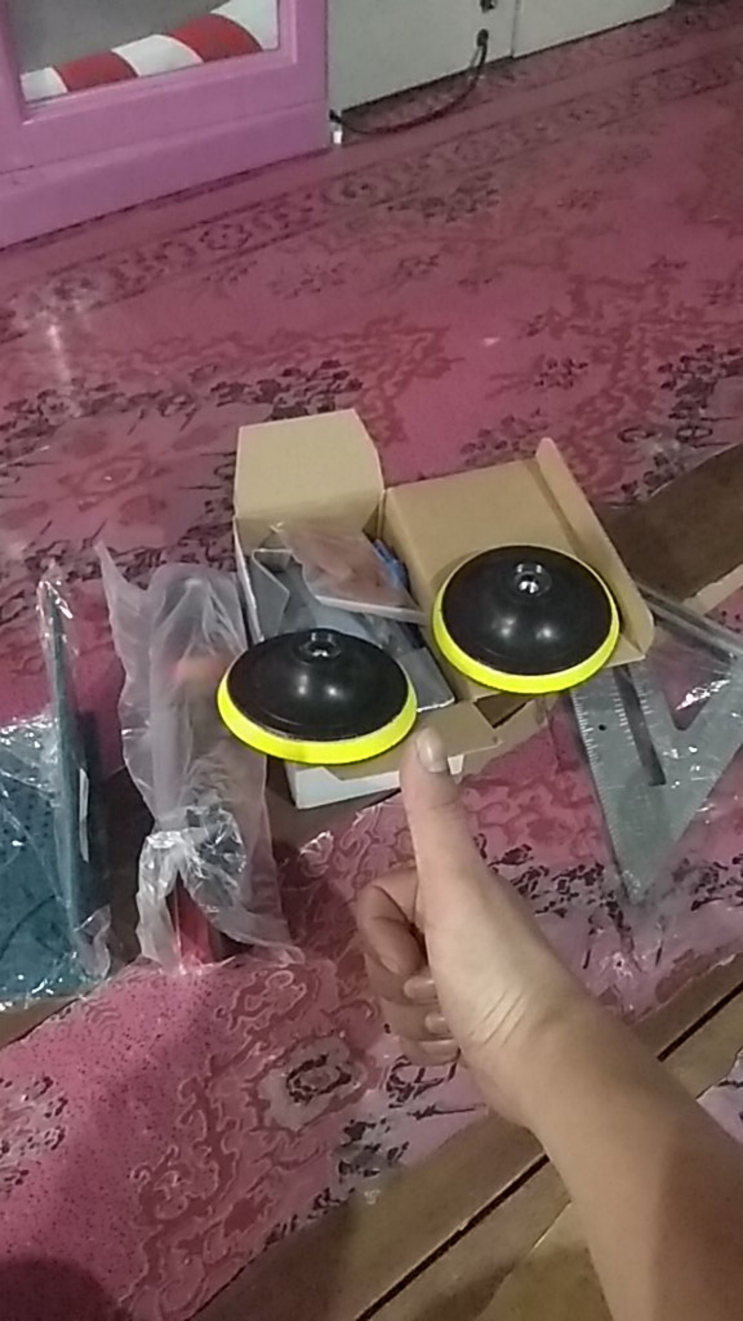 Tatakan Amplas Velcro 4 Inci Inch - Gerinda Grinder