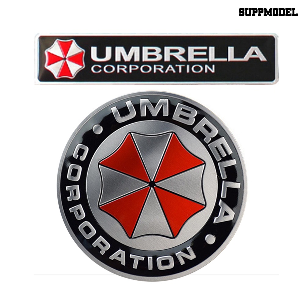 Sl Stiker Badge Umbrella Corporation 3D Aluminum Untuk Bagasi Mobil