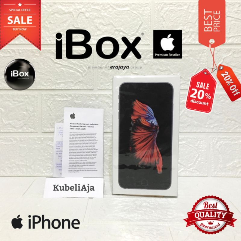Ip 6S Plus 32GB Resmi iBox PA/A Original Like New. Imei Terdaftar. Anti blokir IMEI | GRATIS