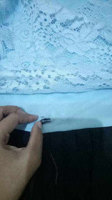 Ms Sarimbit Gamis Batik Mix Brukat (krisna Couple)