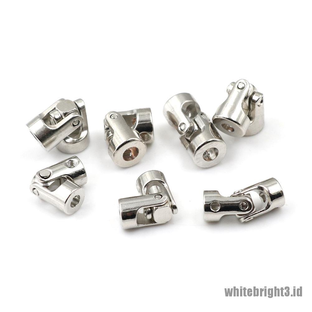 (white3) Sambungan Gimbal Coupling Universal Bahan Metal Untuk RC Kapal