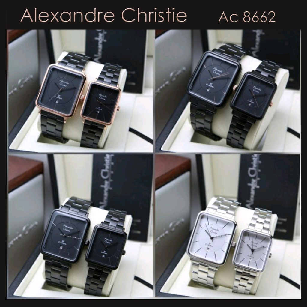 Alexandre Christie Ac 8662 Jam Tangan Rante Couple ( Bisa Beli Satuan) Original Garansi Resmi 1 Tahun