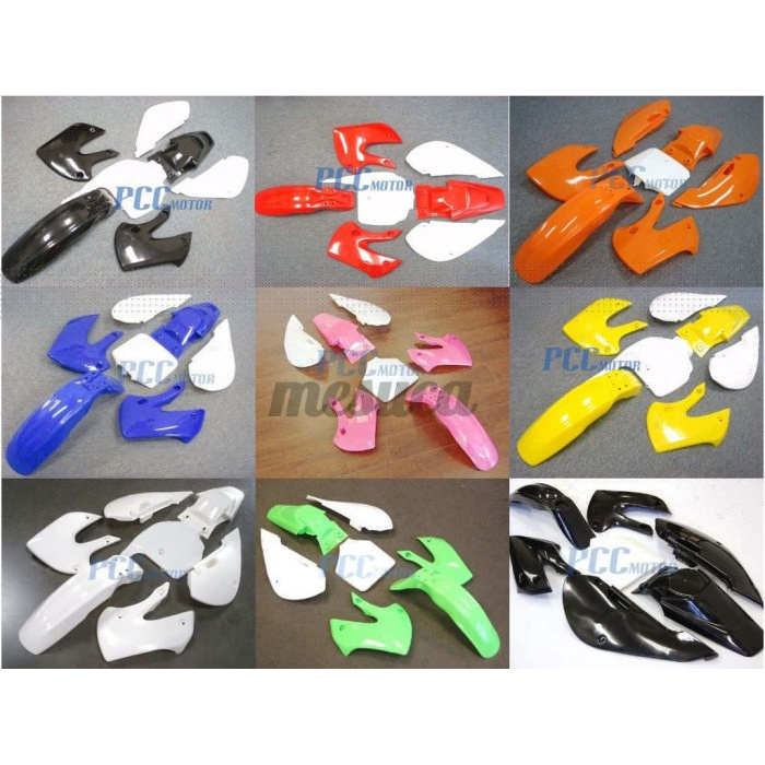 GROSIR MURAH FAIRING FENDER KIT BAHAN PLASTIK UNTUK KAWASAKI KLX 110 KX65 110CC