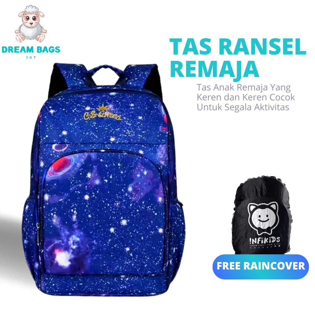 Dream Bags Tas Anak Perempuan Remaja DB-CS042 Tas Remaja Tas Sekolah Ransel Remaja Tas