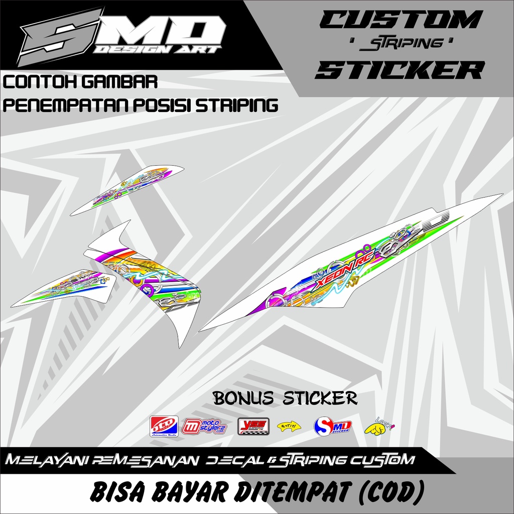 STRIPING STICKER LIST BODY VARIASI YAMAHA XEON RC THAILOOK