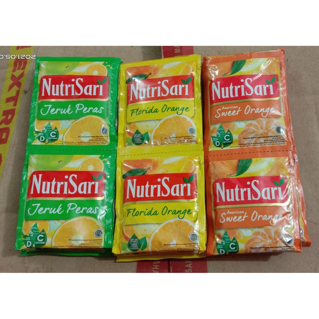 

Nutri Sari ada 3 varian 1renceng (14gr × 10 sachet).