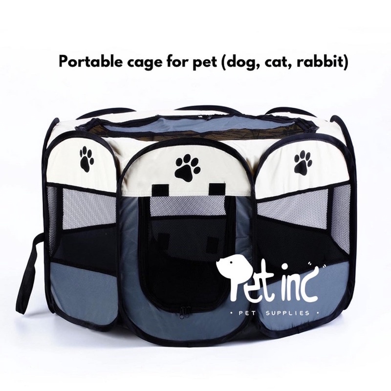 Portable cage for pet (dog, cat, rabbit)