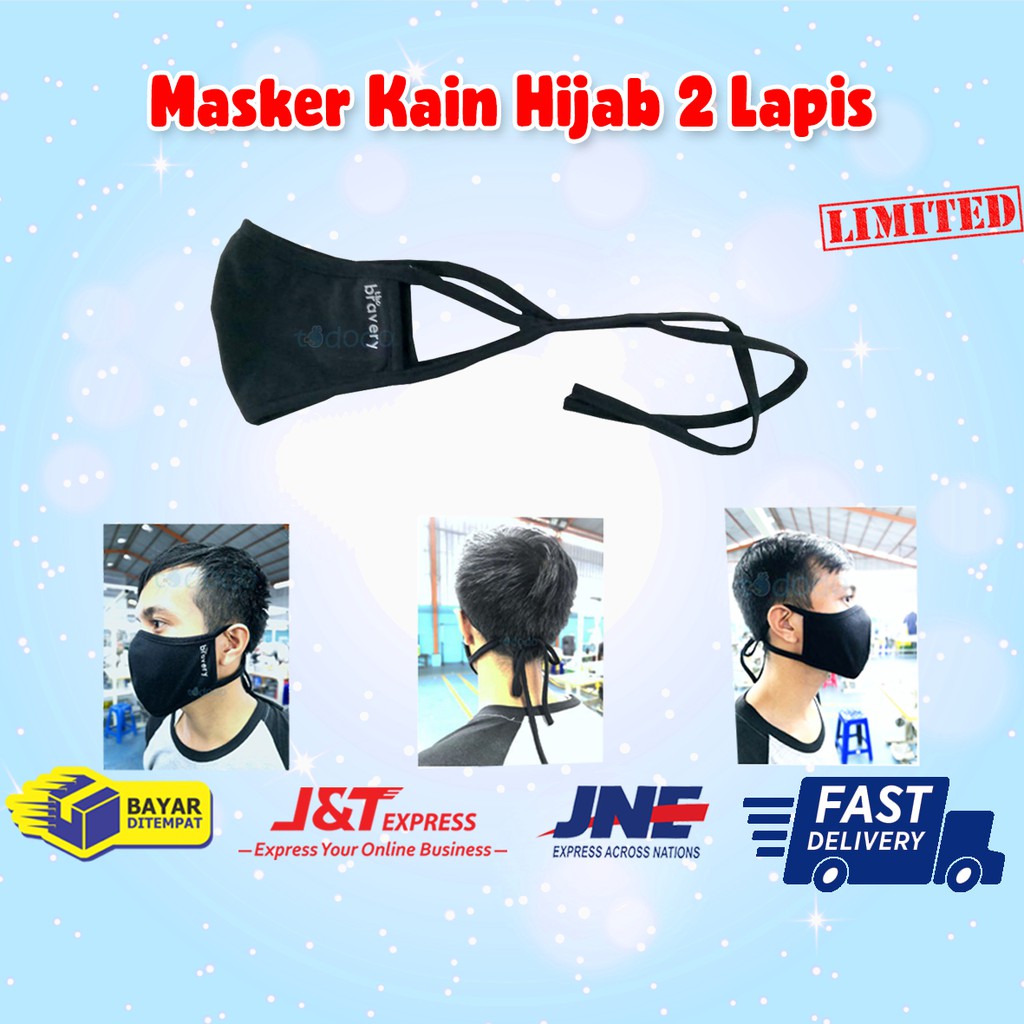 Promo Masker Kain Hijab 2 Lapis