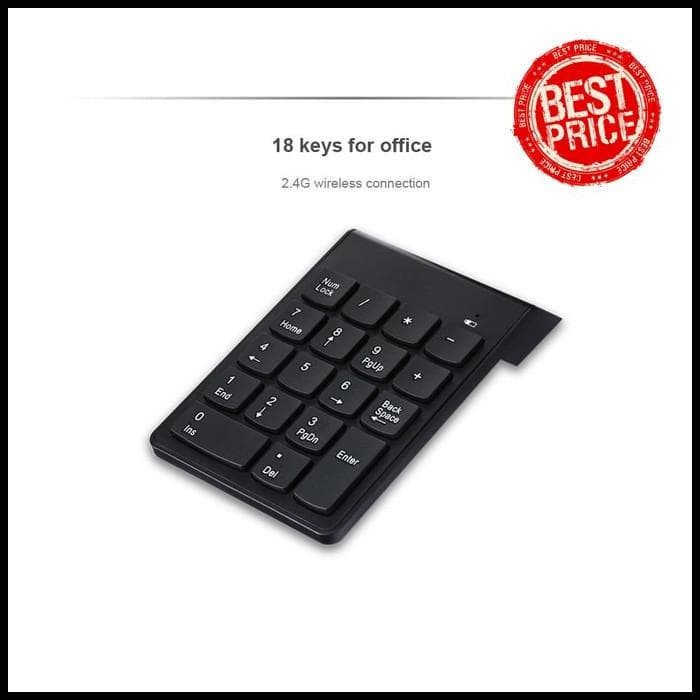 Keyboard numeric wireless mini usb 2.4ghz - Keypad angka