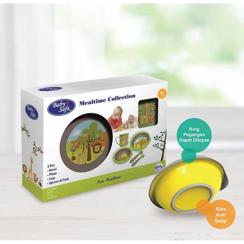 Baby Safe MEALTIME collection FS500 feeding meal time set piring gelas makan bayi mpasi babysafe