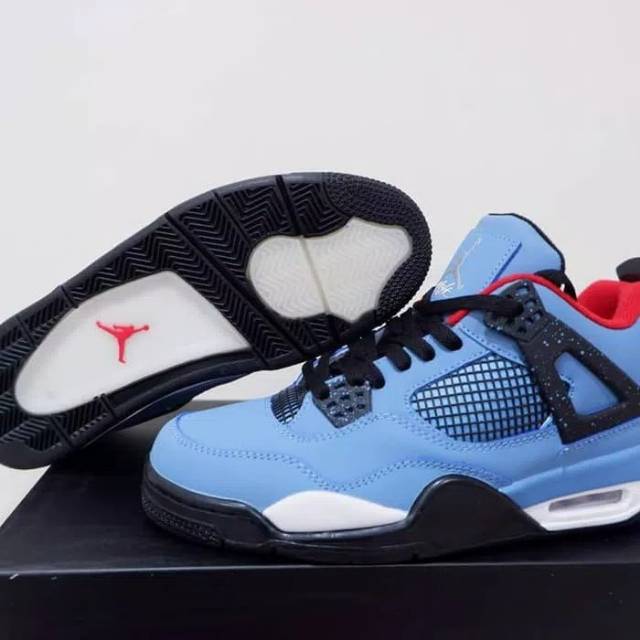 Sepatu Basket Air Jordan 4 Retro Cactus Jack Premium