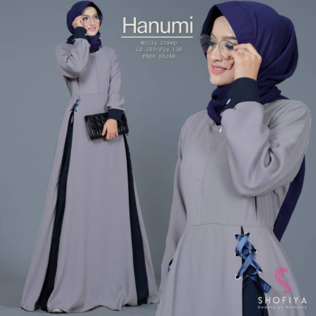 Dress Hanumi Original by Shofiya (include jilbab)