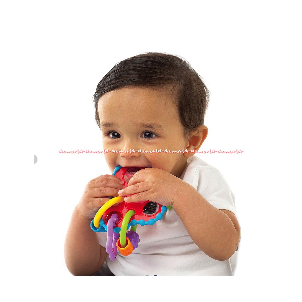 Playgro Round About Activity Rattle Mainan Gigitan Bayi Main Untuk gigit Bayi Teeth Play Gro