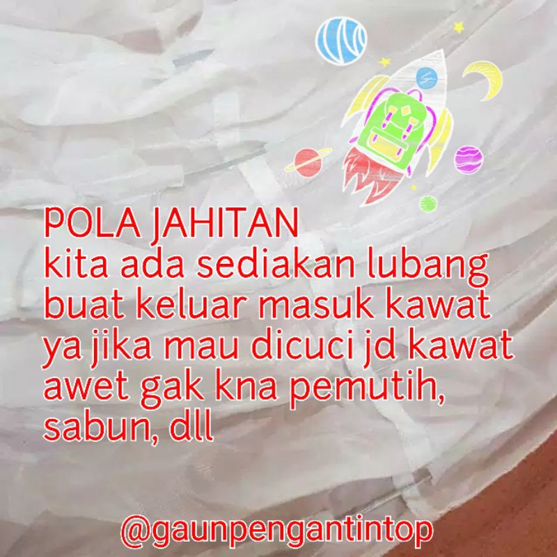 PLAT GRADE A Petticoat kawat gaun RING 3 Gaun Pengantin Pesta Wisuda Ujian Praktek KAWAT GAUN