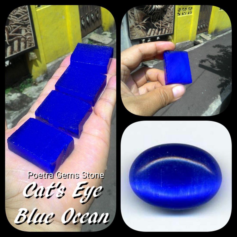 CAT EYE BLUE OCEAN ROUGH