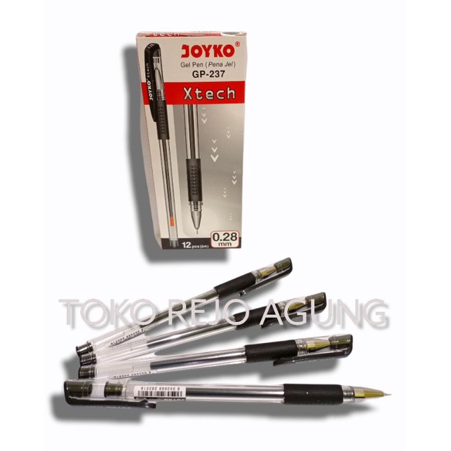 SATUAN ( 1 PCS ) Pulpen Hitech Joyko Gel Pen Xtech Joyko GP-237 0.28mm