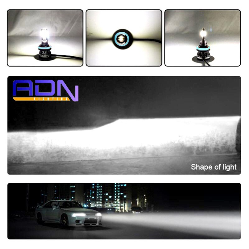 Lampu Led Mobil Utama Foglamp L8 H1 H3 H7 H11 HB3 HB4 BigPower Led 48W