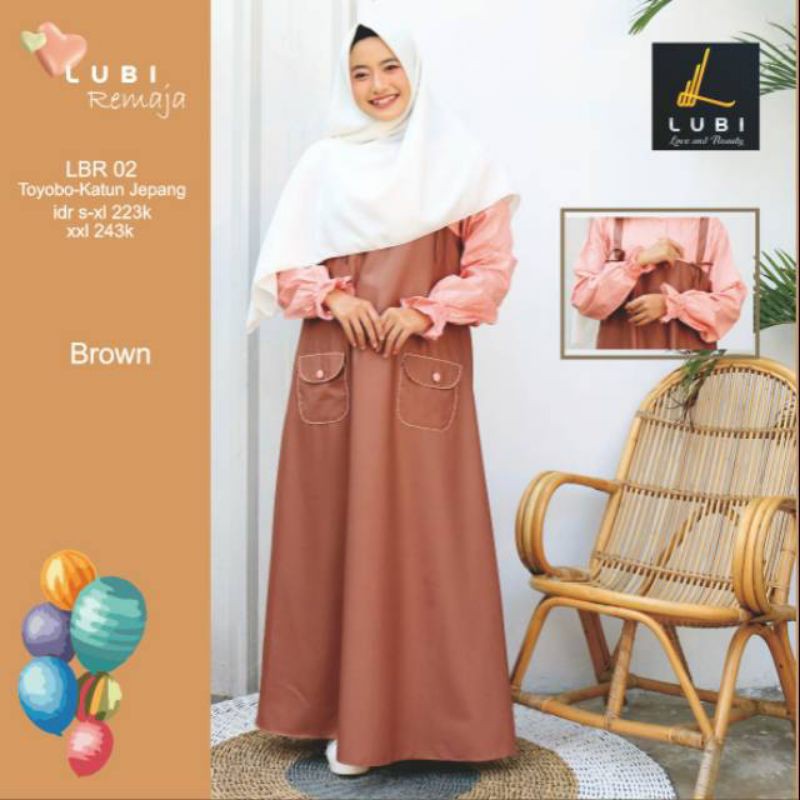 Gamis Lubi Remaja LBR-02 Navy