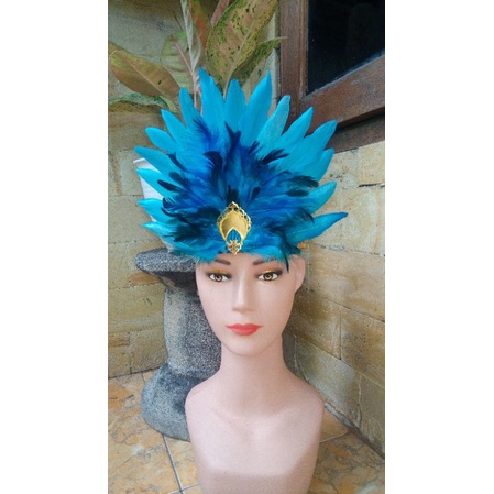 Mahkota tari bulu headpiece