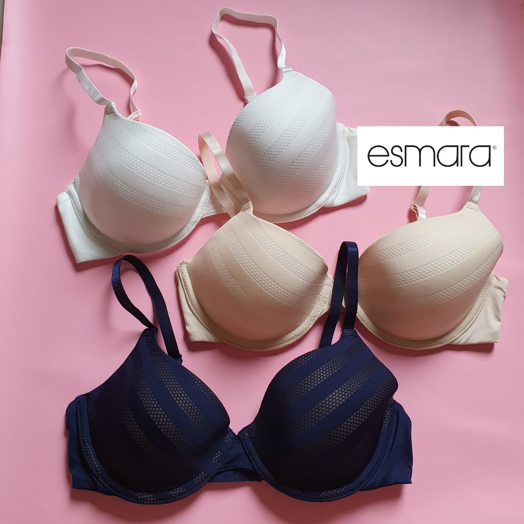 Esmara Soft Bra Stripe halus BH dalaman wanita no push // sisa ekspor