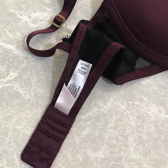 64T❁ Victoria’s Secret Pushup Lacey Bra / VS Bombshell Bra Original Push Up Bra Import Bh Kawat Busa