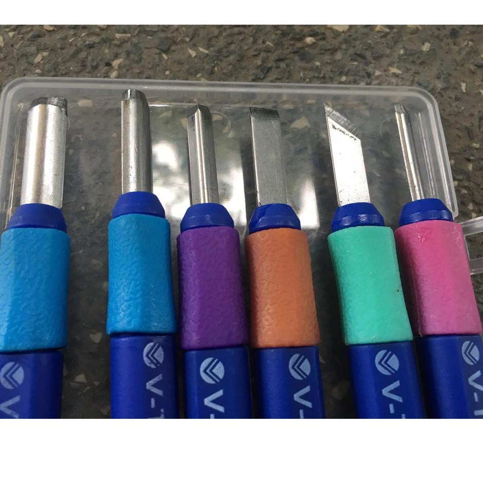 

RSC Carving Tool V-Tec Set 6 / Alat Cukil Vtec Set 6 Ready
