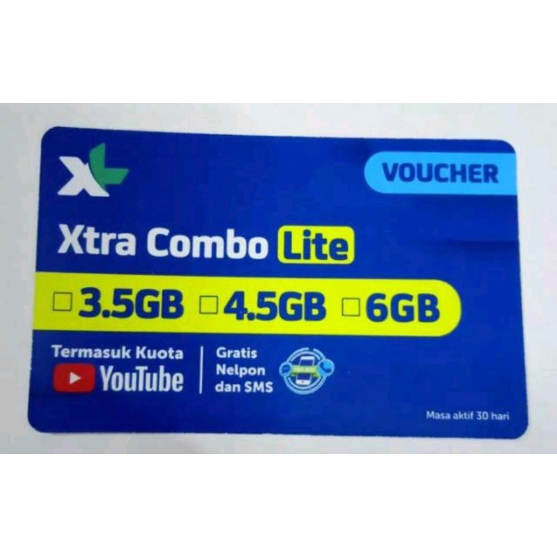 VOUCHER XL COMBO LITE M 30HARI PLUS UNLIMITED TURBO VOCER XL COMBO LITE 4.5GB VC XL COMBO LITE VOCER