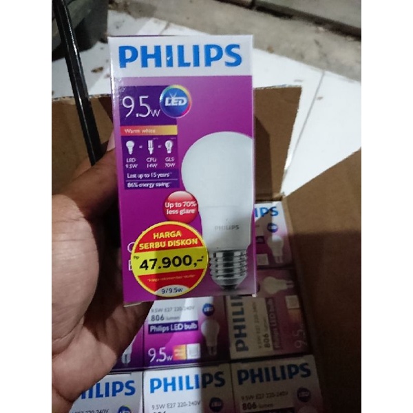 LAMPU LED PHILIPS  7 | 10 | 12,5 | 13 | WATT GENERASI KE - 3 CAHAYA KUNING