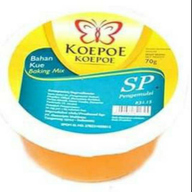 

SP koepoe koepoe 70g/ Sp kupu kupu besar / Pengemulsi/ Emulsifier / Pelembut