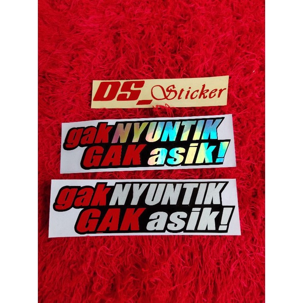 

STICKER GA NYUNTIK GA ASIK CUTTING