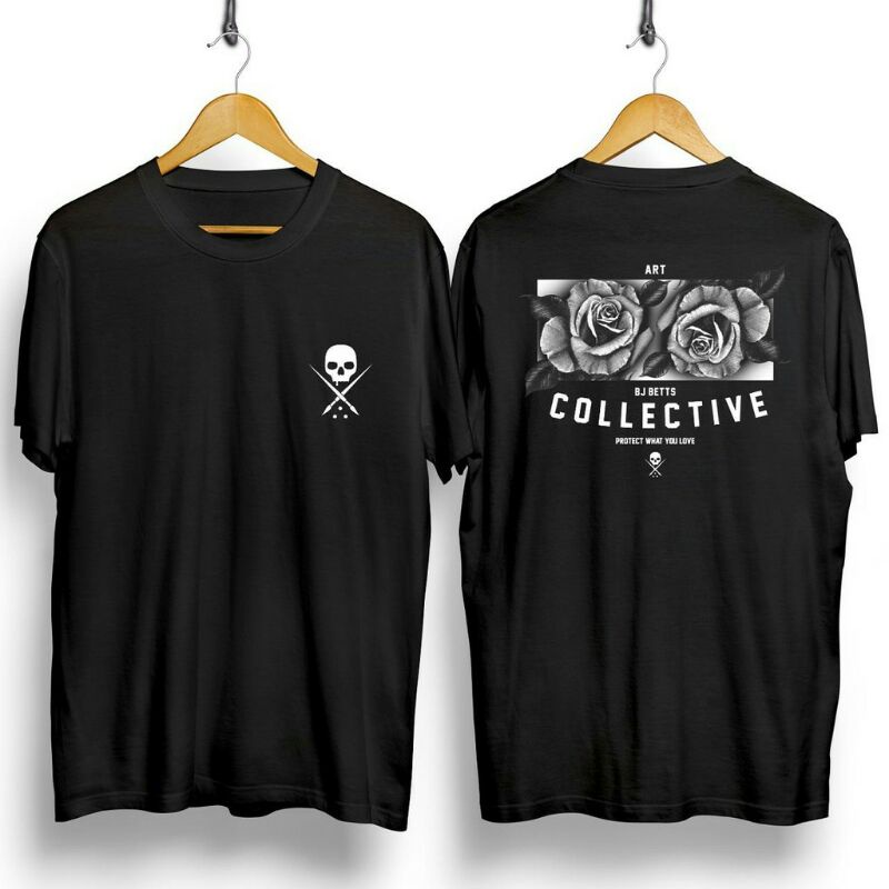 Kaos Distro JF Skull X Cotton Combed 30S / Atasan / T-Shirt Pria