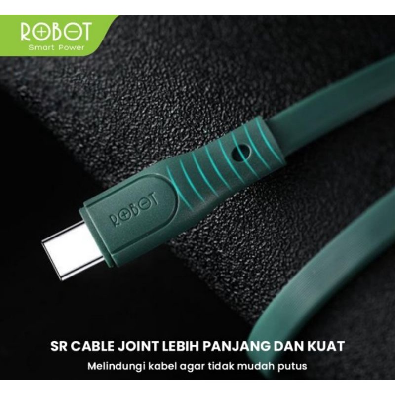 ROBOT Kabel Data RGC100/RGM100/RGL100 Android Iphone Lightning Type C - RGM100 MicroUSB