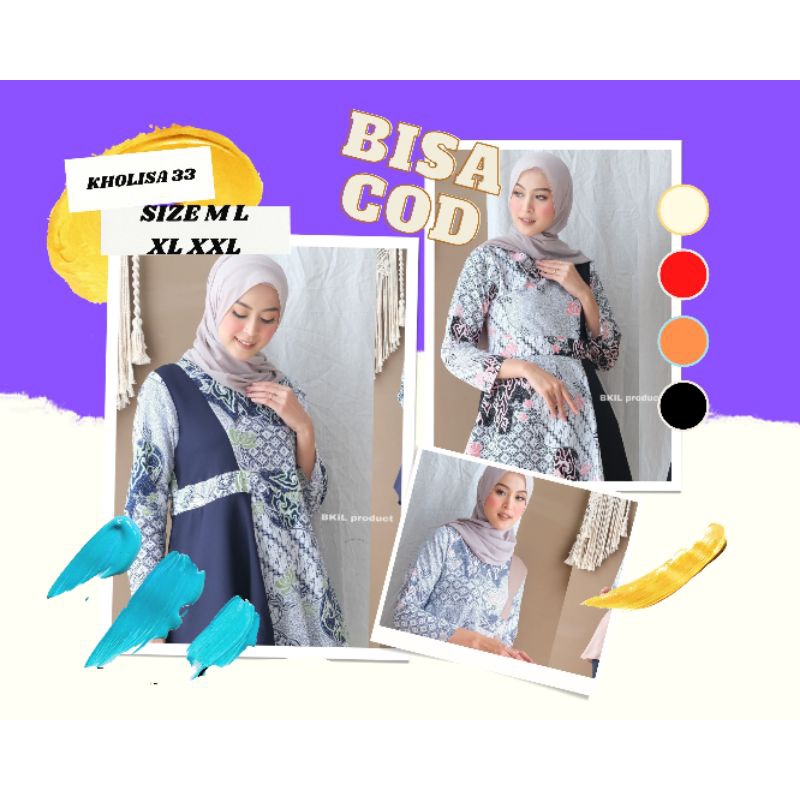 Baju Batik Wanita Blouse Baju Kantor Baju Atasan Terbaru