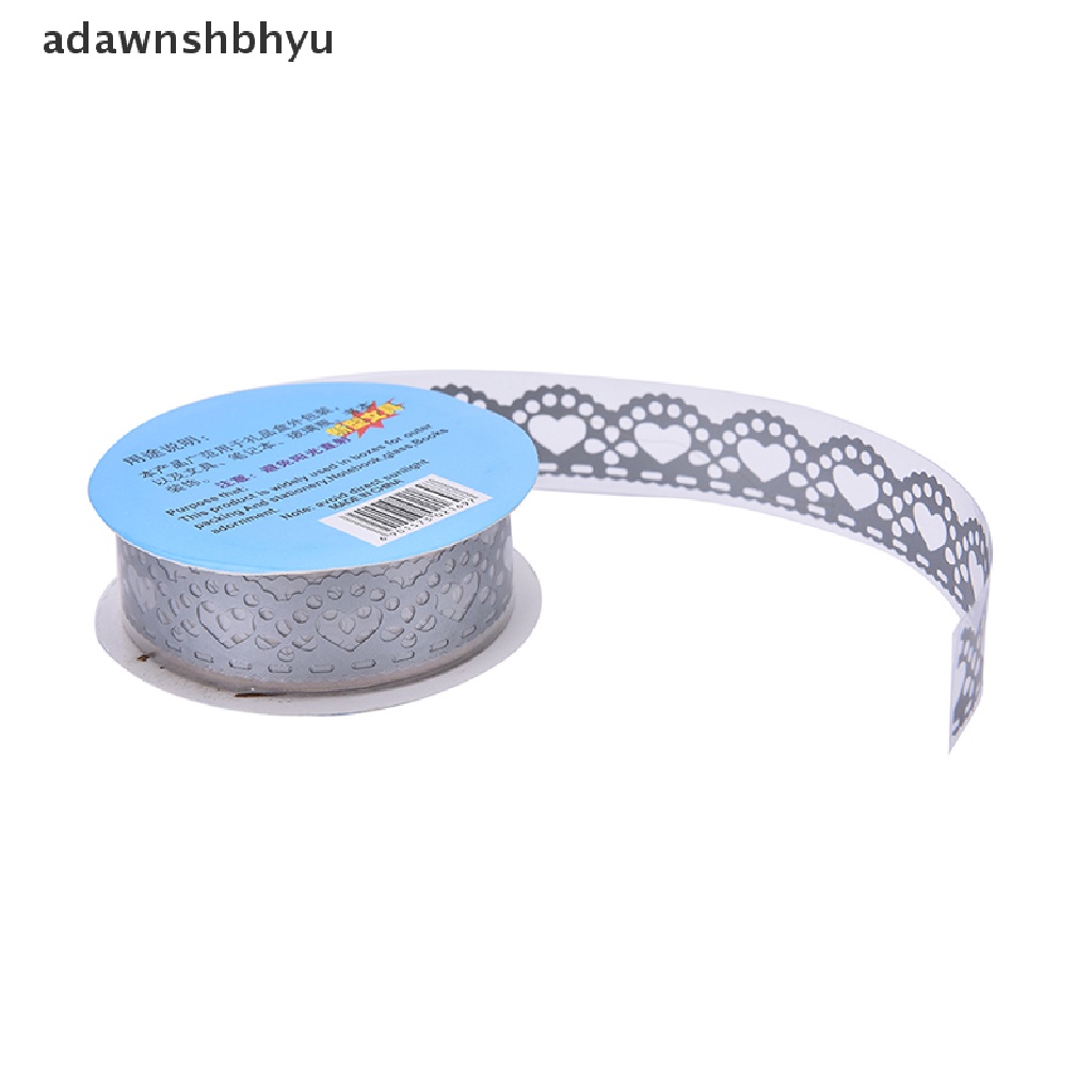 Adawnshbhyu NEW Roll DIY Washi Paper Lace Dekoratif Sticky Paper Masking Tape Perekat Diri