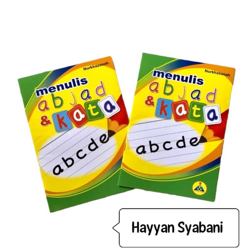 Buku Paud / Buku TK : Menulis Abjad & Kata [ Mutiara Ilmu ]