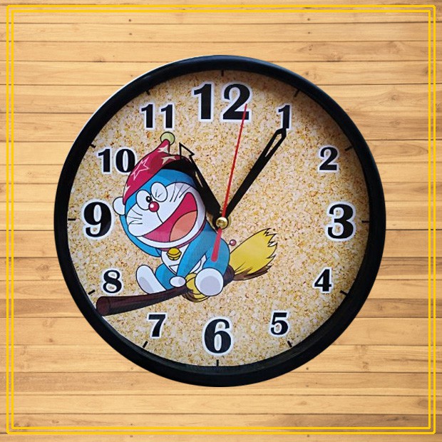 Jam Dinding Tempel Wall Clock Murah Kartun DORAEMON (MF2051)